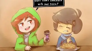Frisk and Chara's Undertale One Year Anniversary Comic Compilation