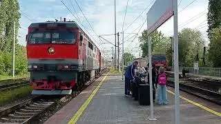 ТЭП70-0345 с пассажирским поездом №41 Волгоград - Астрахань