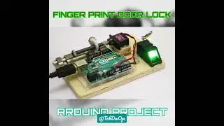 Simple fingerprint door 🚪 lock 🔒 system with Arduino UNO #arduino #iot #technology #raspberrypi
