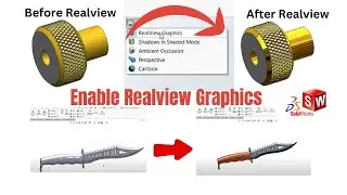 How to Enable Realview Graphics in the Solidworks - 100% Working !