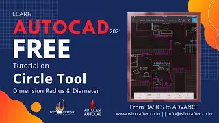 #4 | AutoCAD Tutorial - R2021 | Circle Tool, Dimension Radius, Diameter