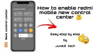 how to enable ios style control center in any redmi device || easy step by step#miui #miui13 #redmi