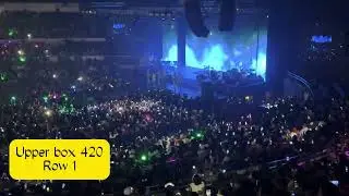 Araneta coliseum upper box 420 row 1