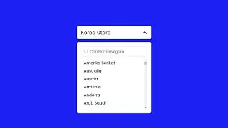 Full Tutorial   Cara Membuat Pilihan Negara Dengan Combobox Menggunakan HTML, CSS dan Javascript
