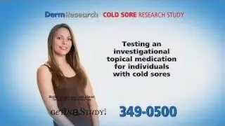 DermResearch Cold Sore research study TV commercial