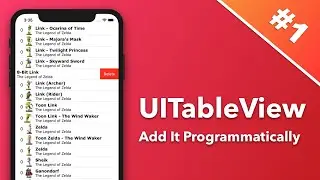 Adding a UITableView Programmatically