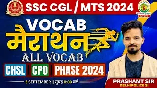 🔴Vocab Marathon | All Vocab SSC CGL, CHSL, CPO, Selection Post, MTS | Vocab Prashant Sir #vocabulary