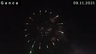 Gəncə şəhəri Zəfər günü münasibətilə möhtəşəm atəşfəşanlıq