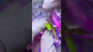Как сделать эффект плёнок🤔 лаки для стемпинга “Blesk” 