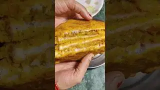 Stuffed Bread Pakoda Without Deep Fry 😋#shorts #ytshorts #breadpakoda #healthy #newrecipe#tasty #yum