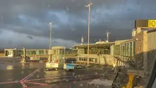 airBaltic (A220) Taxi and Takeoff from Riga Airport