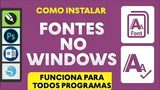Como instalar fontes no Windows