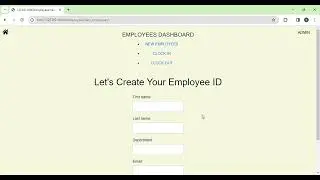 Employee Management App with Django | Full-stack development show case