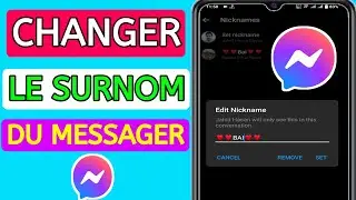 Comment changer de pseudo sur Messenger || Comment changer de pseudo sur Facebook Messenger 2023