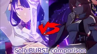 Raiden Shogun VS Yae Miko Burst Comparison (solo) [Genshin Impact]