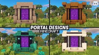 Minecraft : How to Build a Nether Portal Design | Small & Simple