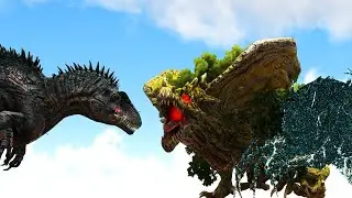 SAVAGE ACRO vs. YGGDRASIL/PYRIA COLOSSUS and Various | ARK Dino Battle 🦎