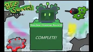 ROBO BEAR CHALLENGE 20 ROUNDS COMPLETED! | Bee Swarm Simulator