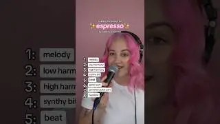 Building harmonies for ESPRESSO by Sabrina Carpenter #shorts #acapella #harmonybuilder
