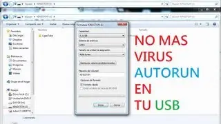 Eliminar Virus autorun memoria USB