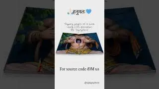 Flipping Pages of a Book Using CSS Animation | Hanuman Ji CSS Code Animation | RG DigiSphere| #css