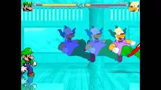 MUGEN Luigi vs krusty