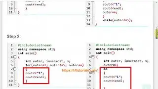 How to convert for loop program into Do while and vice versa