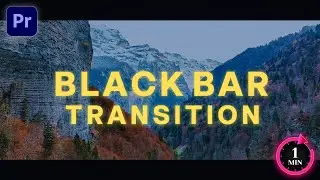 How to Spectacular Make Black Bar Transition | Premiere Pro Tutorial