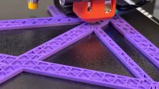 Biqu BX 3d Printing a Large Bracket - Cubic Infill Time + Close-Up Shots