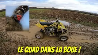 QUAND TU ROULES TOUT SEUL EN QUAD... (j'adore la boue)