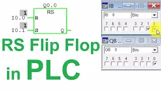 RS Flip- Flop in Step7(Siemens PLC)