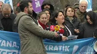 21.12.2023 Meclis Önünde KESK Bütçe Protestosu Şükran Kablan Yeşil Konuşması