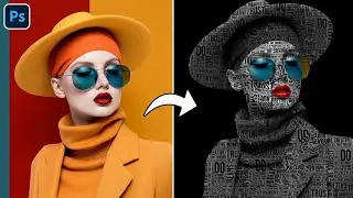Text Portrait Effect | Photoshop Text Effects