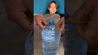 Проверка лайфхака как сделать ручку для бутылки