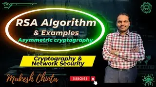 RSA algorithm || RSA examples || Rivest Shamir Adleman || Asymmetric encryption || Cryptography