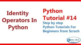 Python Identity Operators | Python Operators with Example | Identity Operators in Python #15