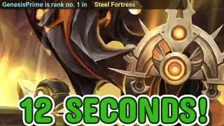STEEL FORTRESS RANK 1 - 12 SECONDS - #summonerswar