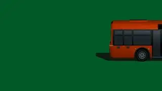 Euro Bus Green Screen video