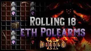 How hard is it to roll 4 open sockets to make the runeword Infinity? 18 eth polearm bases - Diablo 2