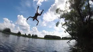 Потрясающее сальто в воду
