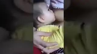 milk eating baby 