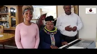 Performance after interview: Zulu Pavarotti, Mrs Nxele and Andile Nxele