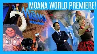 Disney's MOANA WORLD PREMIERE Blue Carpet Event!
