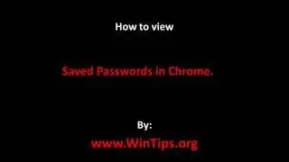 How to View Stored Passwords in Google Chrome.