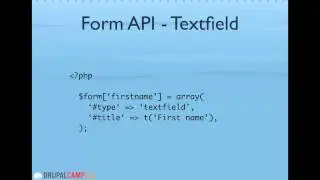 Drupal Forms API 101 (DrupalCamp LA 2011)