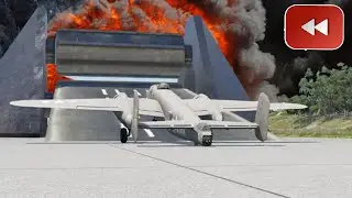 Reverse Planes vs Spinning Roller – BeamNG Drive#38