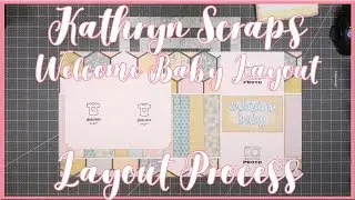 12"x12" Layout | 6"x6" Paper Pad | DIY Hexagon Background | Kathryn Scraps Live