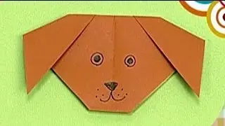 How to make a Paper Dog (Tutorial) - Paper Friends 38 | Origami for Kids