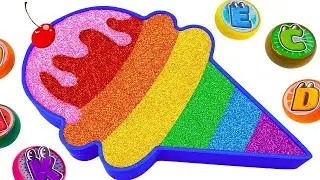 Mixing All My Slime l How To Make Rainbow Cherry Ice Cream Bathtub With Glitter Slime ASMR