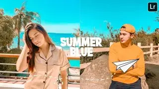 Summer Blue Preset | Free Lightroom Mobile Presets Free DNG | Lightroom Editing Tutorial